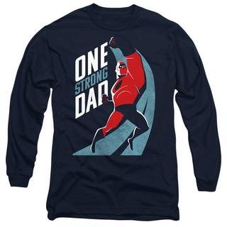 The Incredibles One Strong Dad T-Shirt Maniche Lunghe  