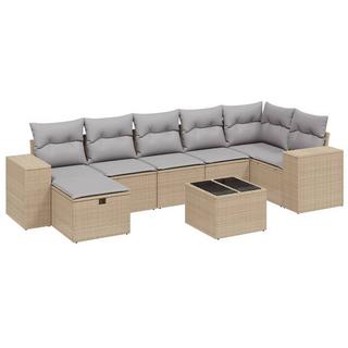 VidaXL set divano da giardino Polirattan  