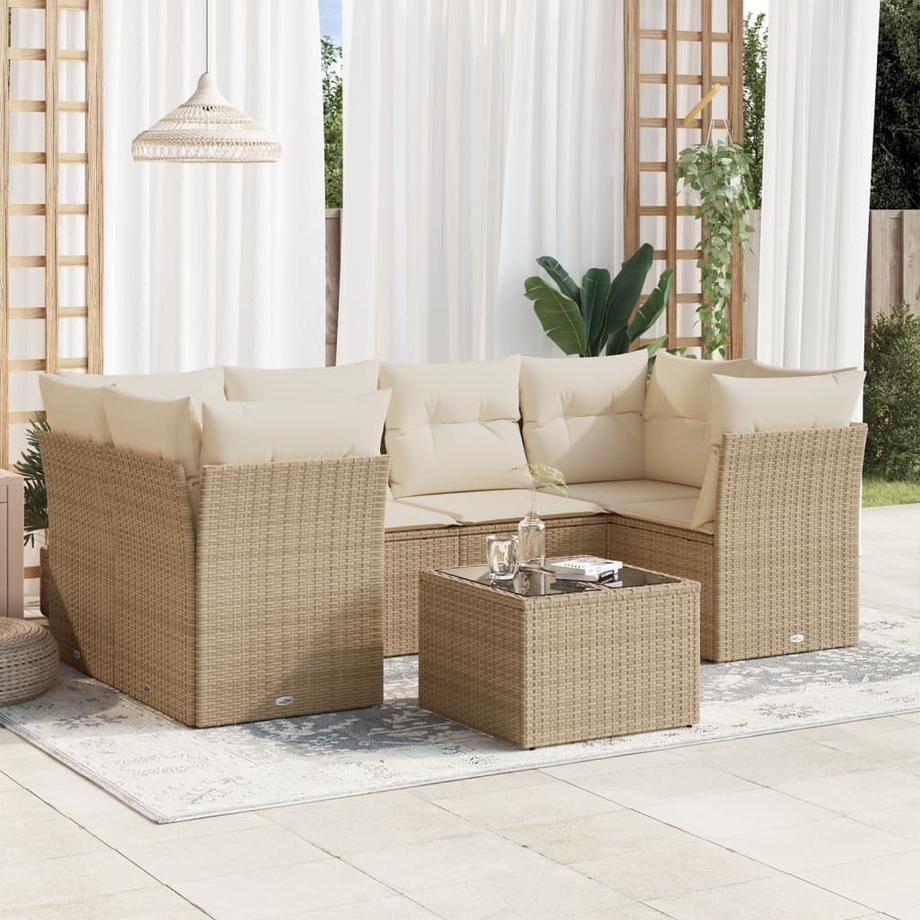 VidaXL Ensemble de canapés de jardin rotin synthétique  