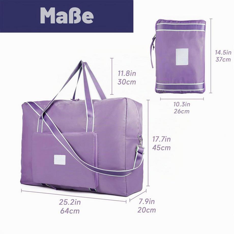 Only-bags.store Große faltbare Reisetasche Handgepäcktasche Weekender  
