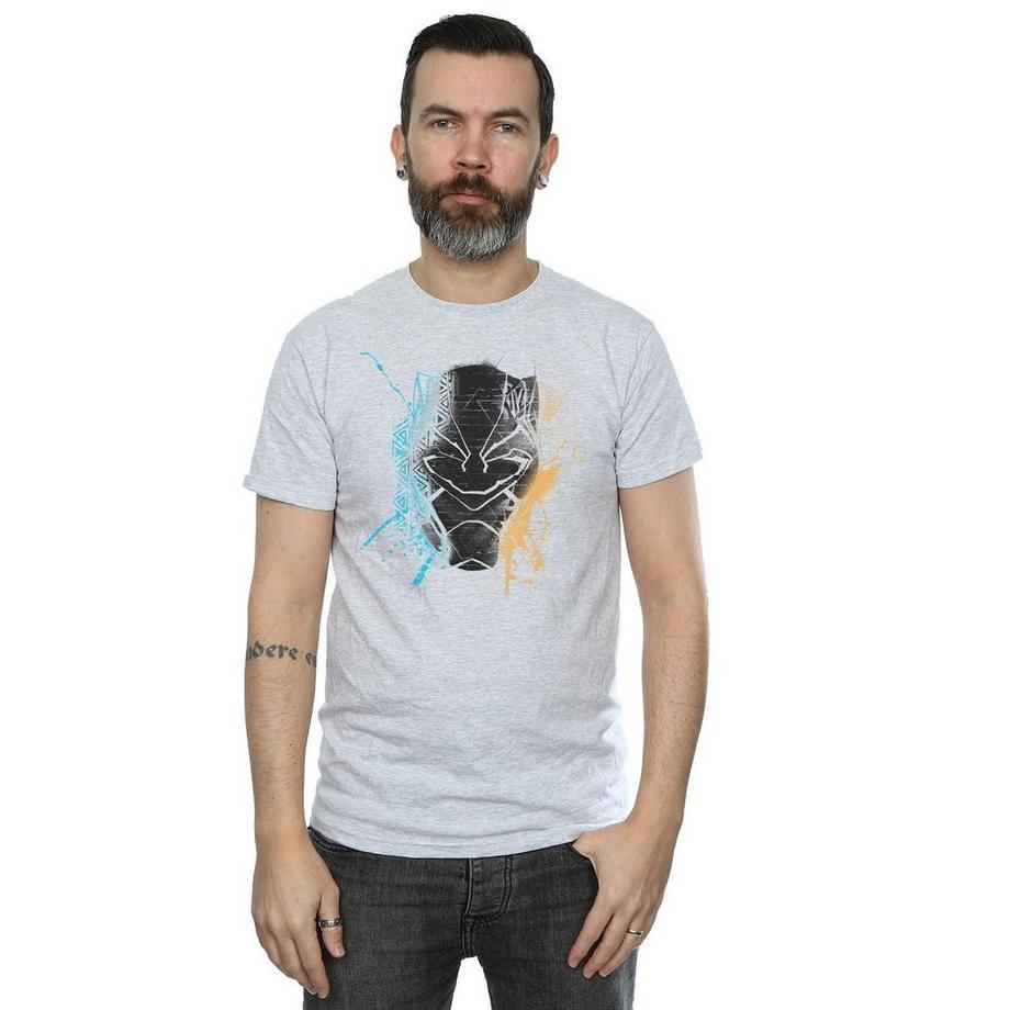 MARVEL T-Shirt Maschera Black Panther  