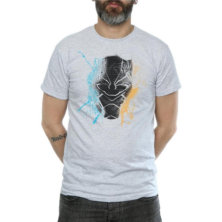 MARVEL T-Shirt Maschera Black Panther  