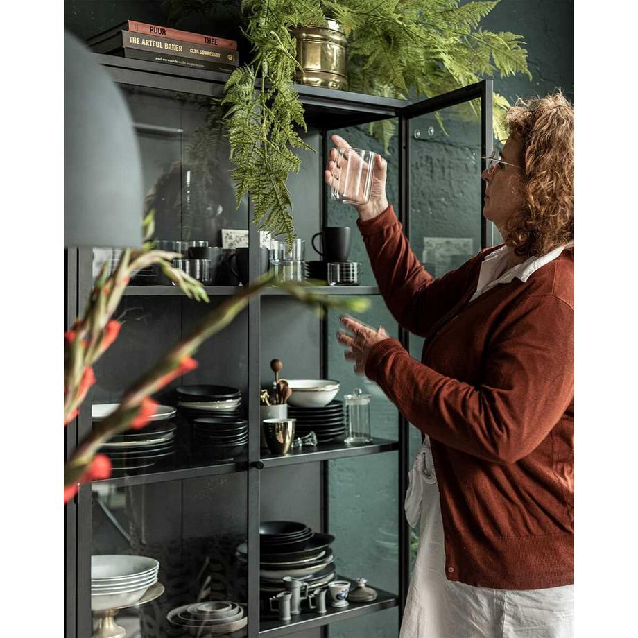 mutoni Vetrina Metallo pregiato nero  