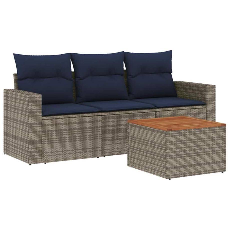 set divano da giardino Polirattan