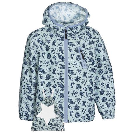 Rukka  Kinder Regenjacke Travelino blue surf monster 