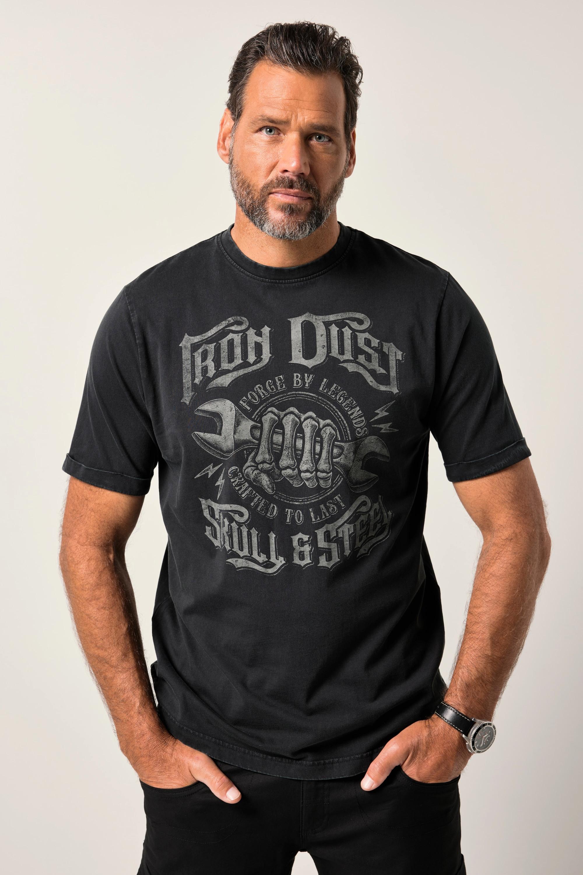 JP1880 Workwear Halbarm T-Shirt Brustprint Vintage Look  