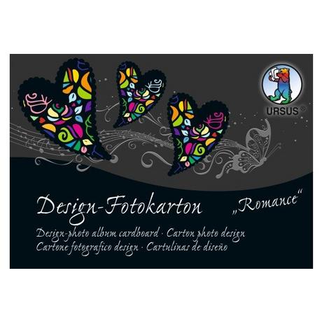 Ursus URSUS Fotokarton-Block Romance A6 11426499SE 300g,60 Motive 60 Blatt  