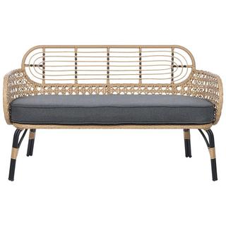 Beliani 2 Sitzer Sofa aus PE Rattan Boho PRATELLO  