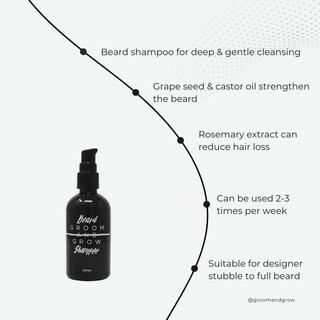 Groom and Grow  Shampoing pour la barbe 