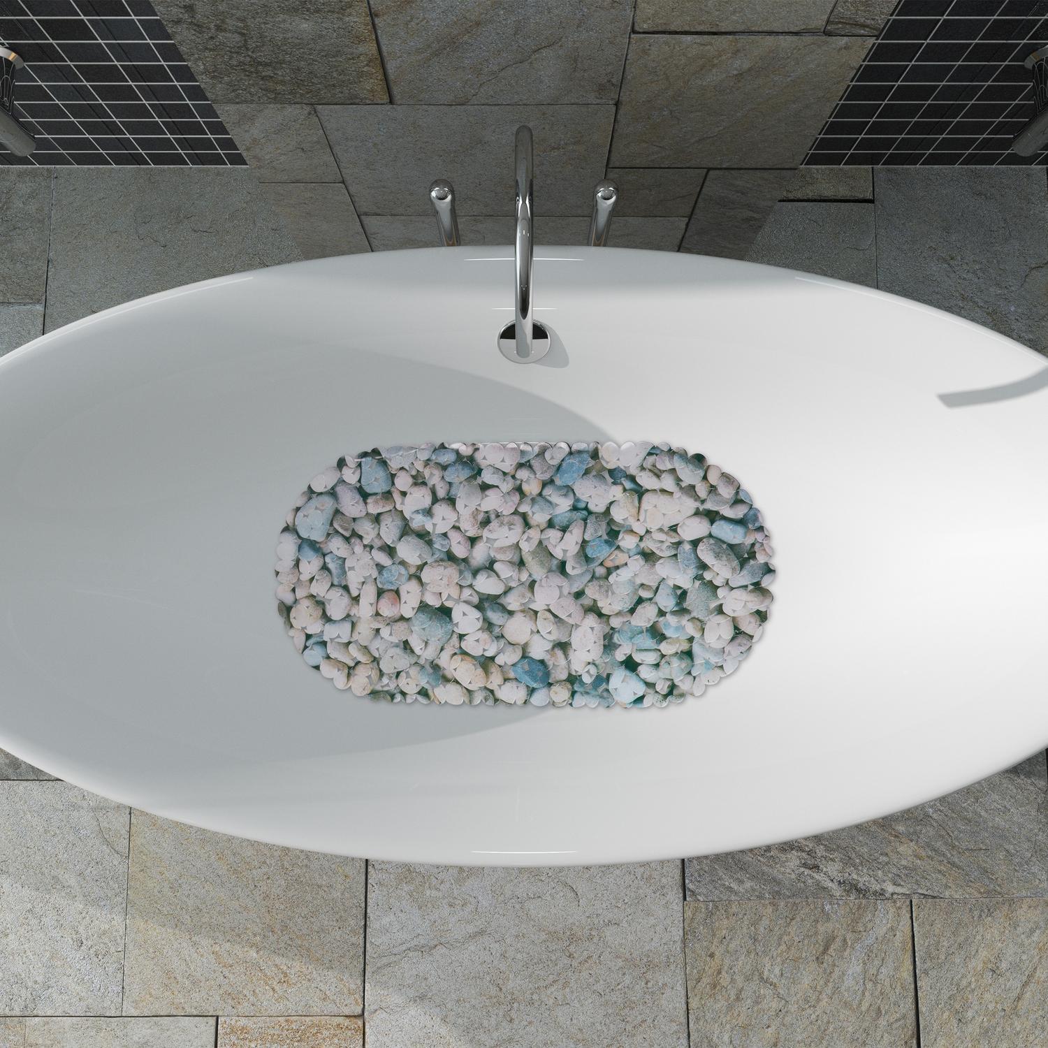 Northix Tapis de bain antidérapant motif pierre  