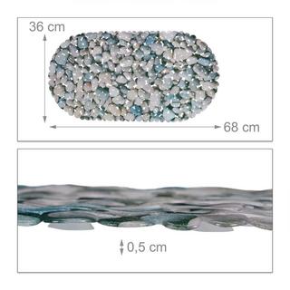 Northix Tapis de bain antidérapant motif pierre  