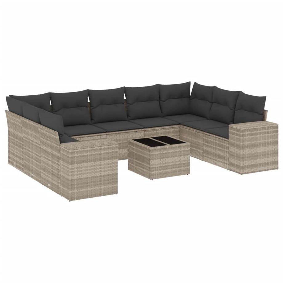 set divano da giardino Polirattan