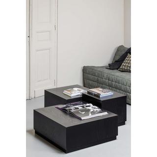 mutoni Table d'appoint Pim noir (set de 3)  