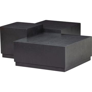 Table d'appoint Pim noir (set de 3)