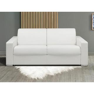 LINEA SOFA Canapé 3 places conible express en simili CALITO Couchage 1Matelas  