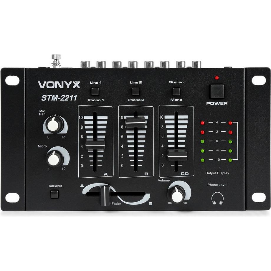 Vonyx  STM-2211B, 4-Kanal DJ-Mischpult 