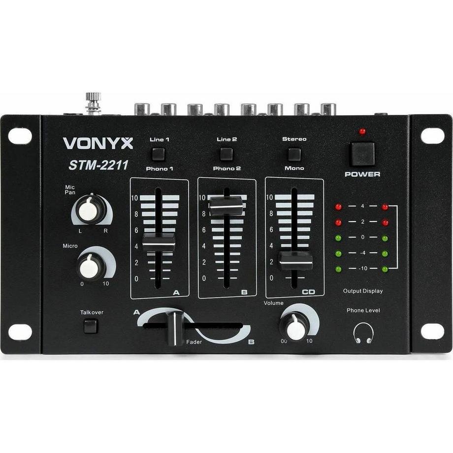 Vonyx  STM-2211B, 4-Kanal DJ-Mischpult 