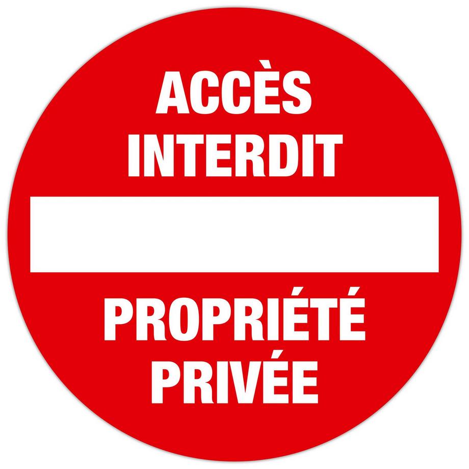 Schild Zutritt verboten 30 cm FR