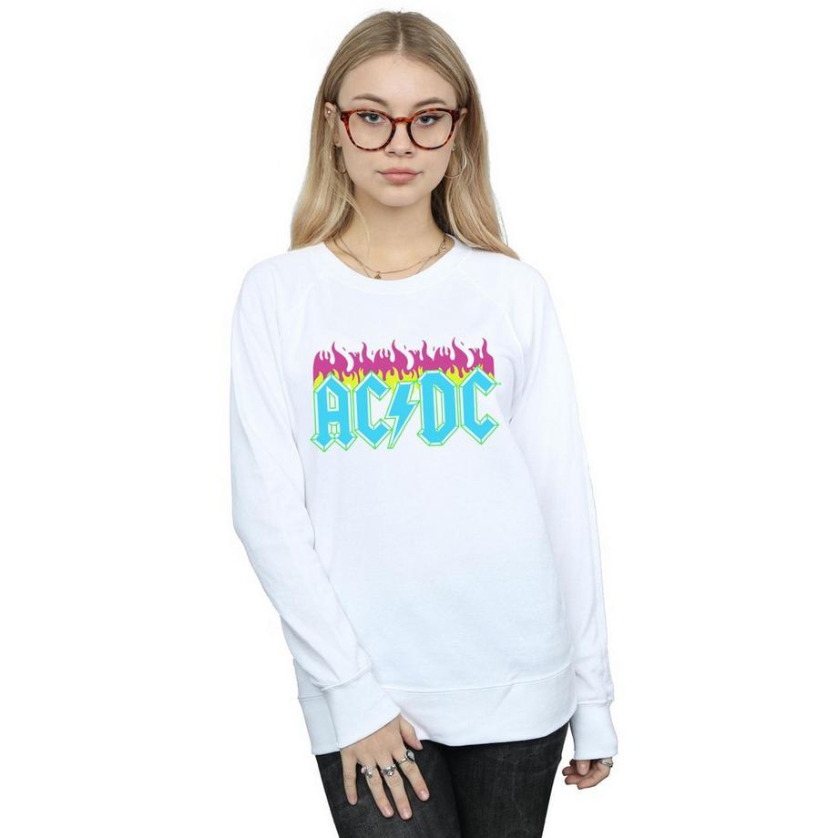 AC/DC ACDC Flames Logo Sweatshirt  