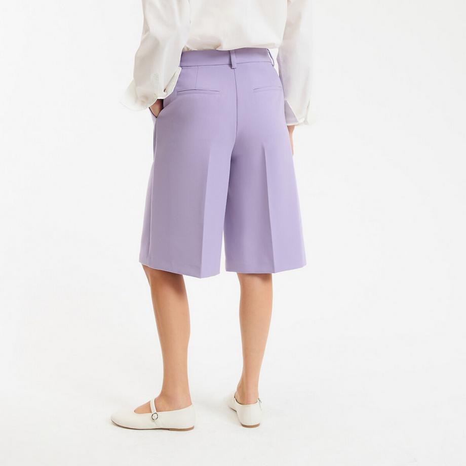 La Redoute Collections Bermuda Shorts mit Falten  