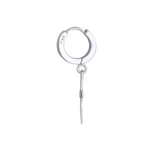 Kuzzoi  Ohrringe Creole Kreuz Scharnier Single 925 Silber 