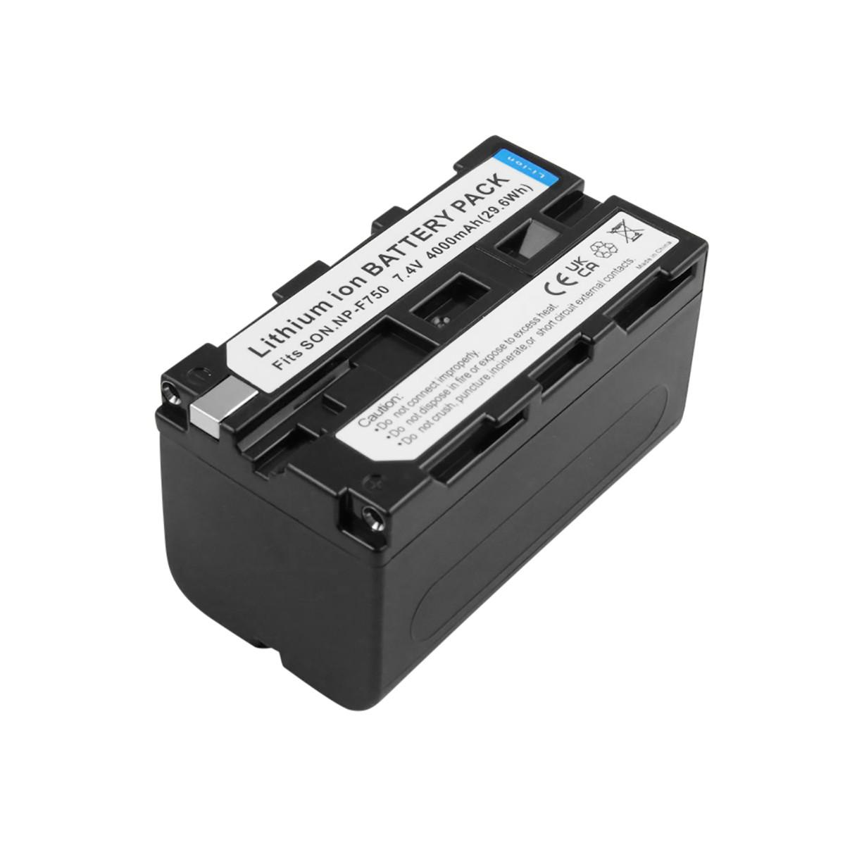 Avizar  Batteria Li-ion 7.4V 4000mAh 29. 6Wh per Sony NP-F750 / NP-F770 Videocamera 