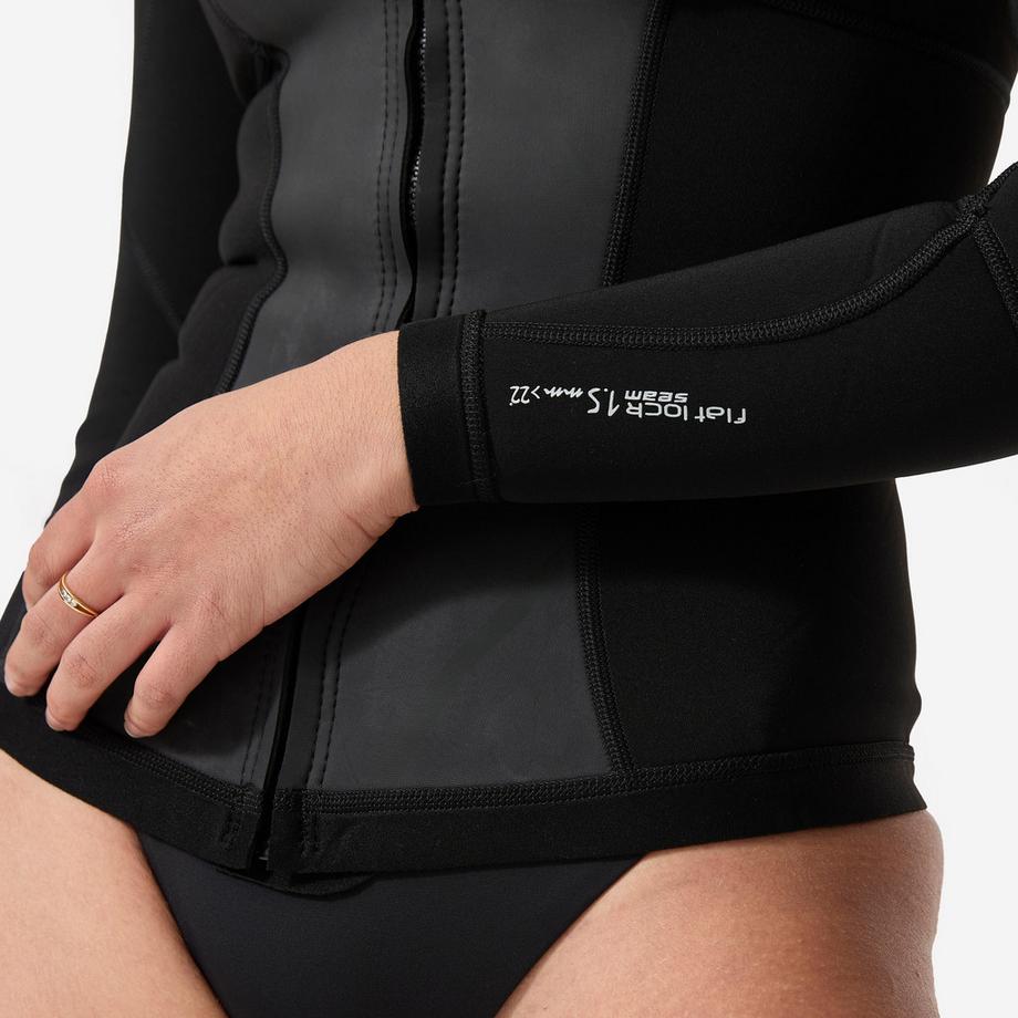 OLAIAN  Top neoprene donna esperta zip 1.5 mm 