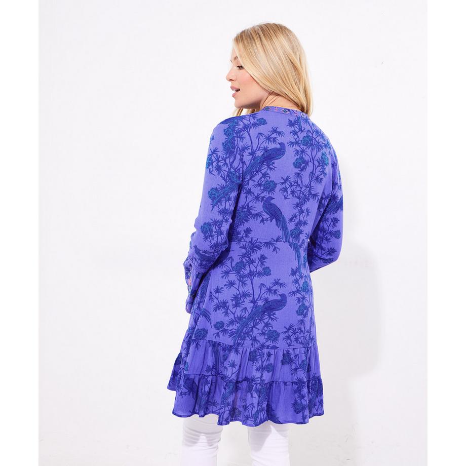 Joe Browns Tunica Dettaglio Pizzo Motivo Uccello  