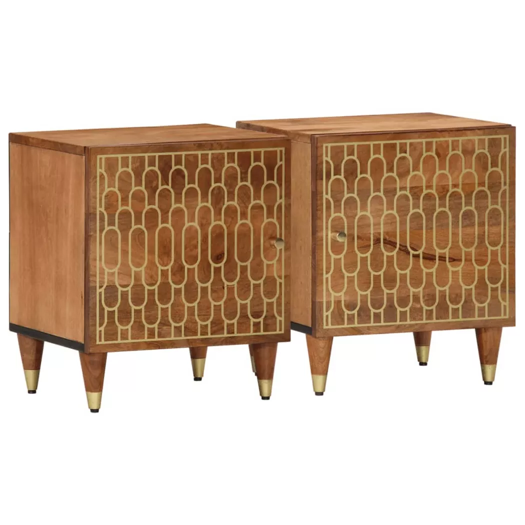 VidaXL - Table de chevet bois, One Size, Marron