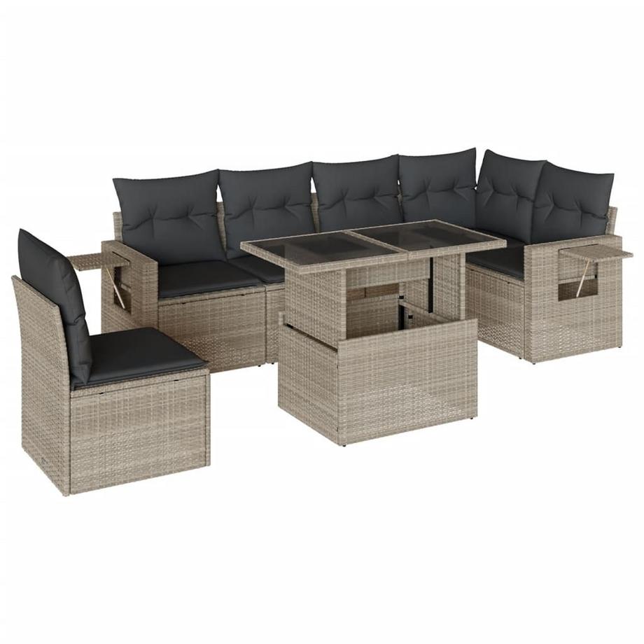 set divano da giardino Polirattan