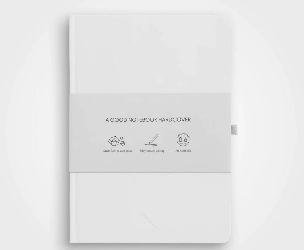 agood company Steinpapier Notizbuch - A5 Hardcover, Liniert  