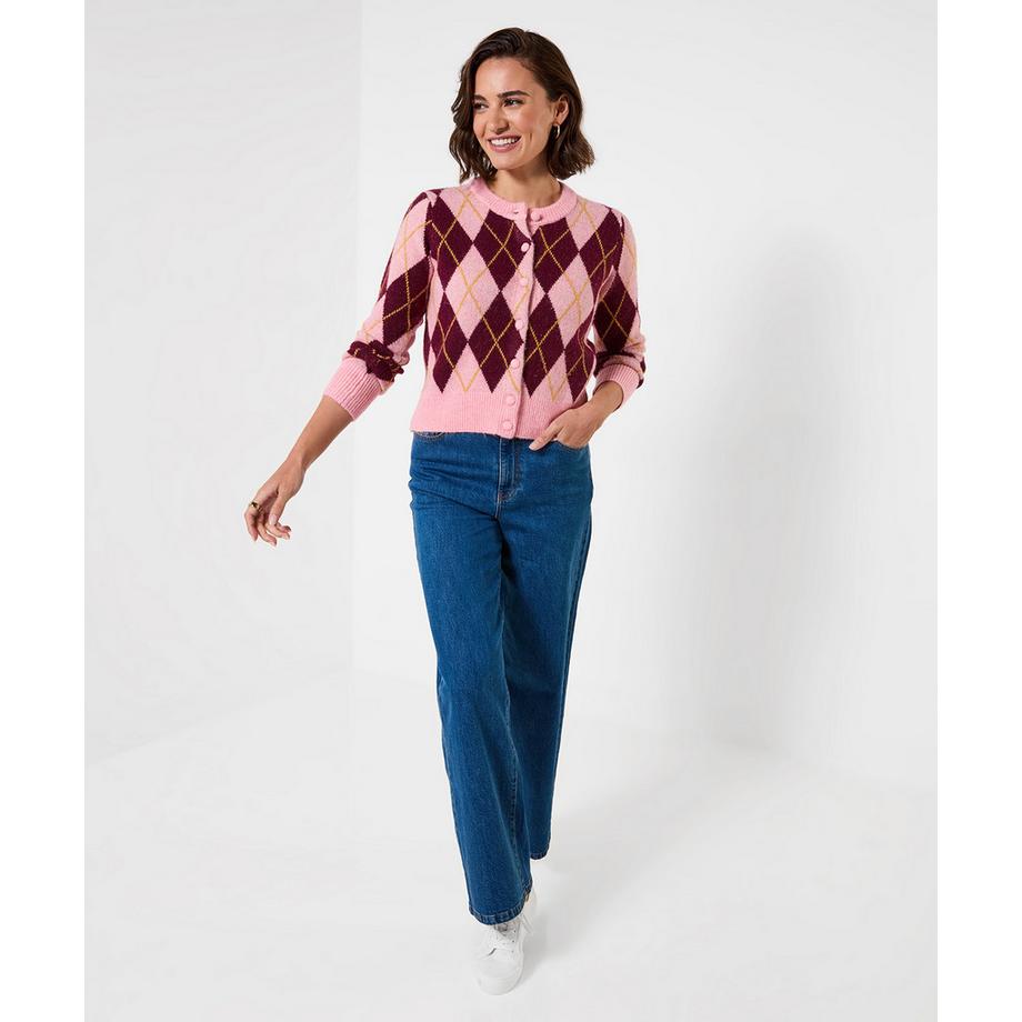 Joe Browns Cardigan Motif Argyle  