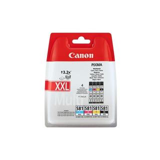 Canon  Multipack de cartouches d'encre à haut rendement CLI-581XXL BK/C/M/Y 