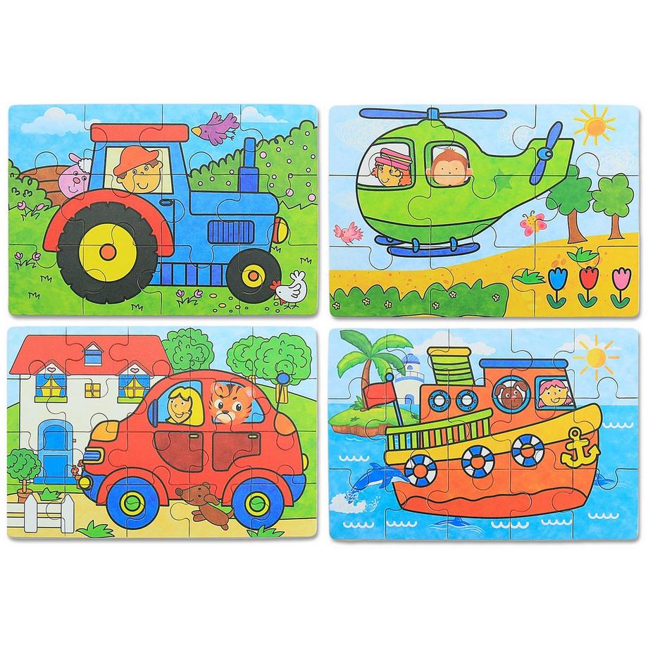 Activity-board  Kinderpuzzle 64 Teile Puzzle für Kinder Puzzle vier Schwierigkeitsgrade 