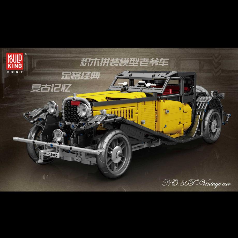 Mould King  Models Ferngesteuerter Oldtimer Bugatti 50T Dynamic (13080+D) 