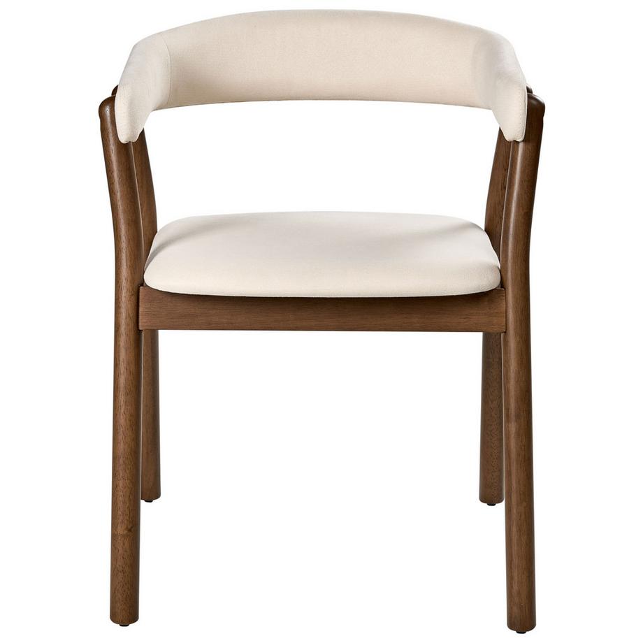 Beliani Lot de 2 chaises de salle à manger en Tissu  MYLO  