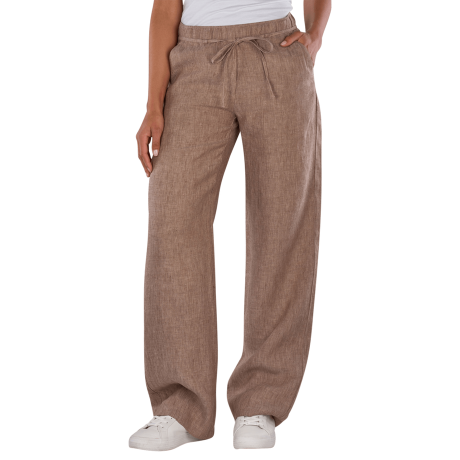 Chiara Belt Chino Wide Leg Pure Linen