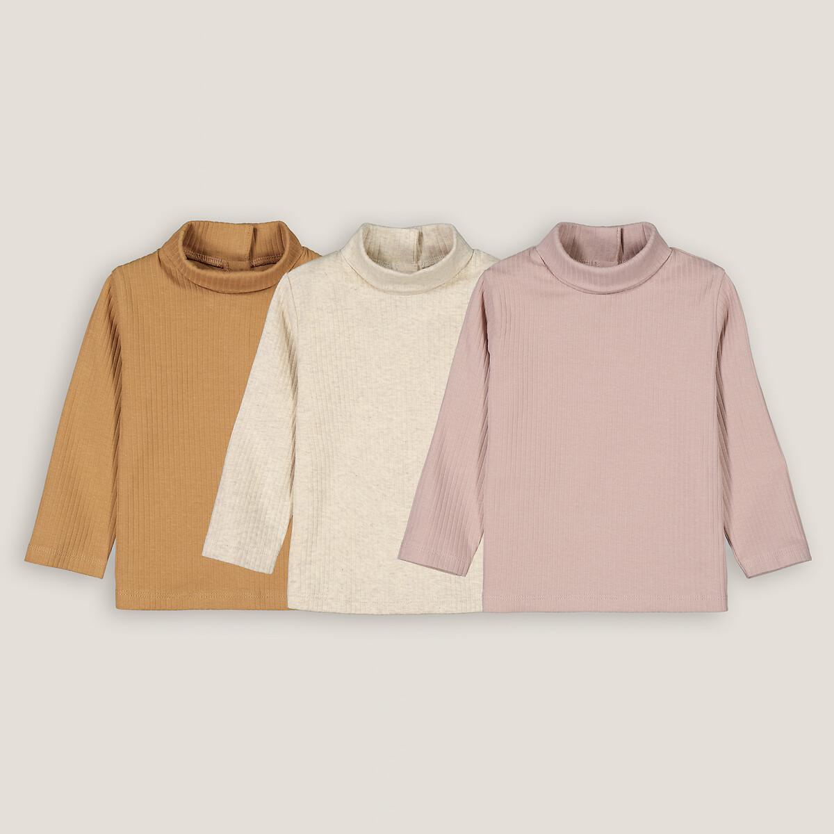 La Redoute Collections  Lot de 3 sous-pulls en côtes 