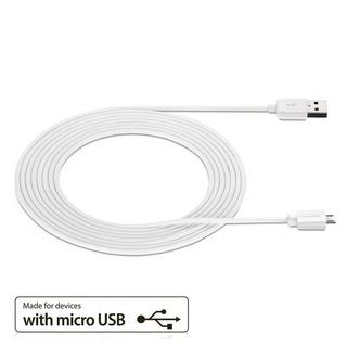 deleyCON  USB - micro USB cavo USB 3 m USB 2.0 USB A Micro-USB B Bianco 