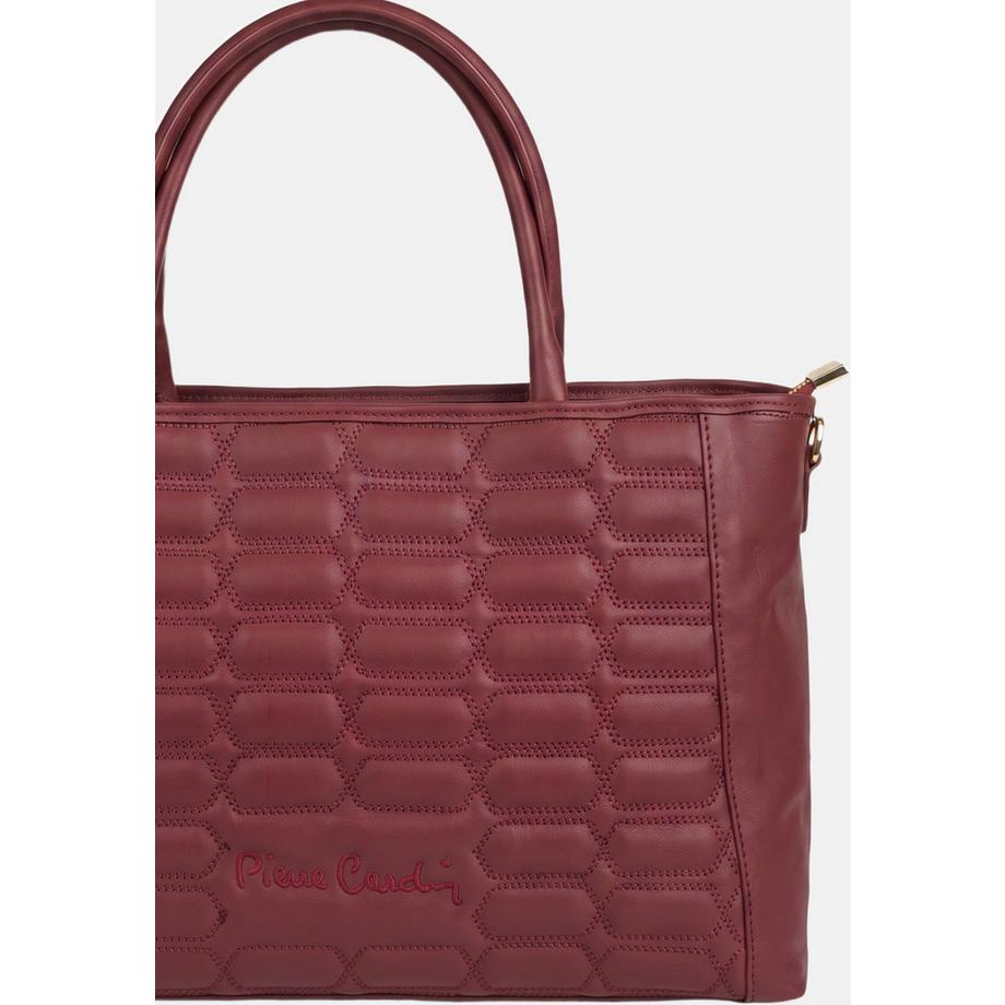 pierre cardin Strukturierte Quilted Handtasche mit Top-Griff  