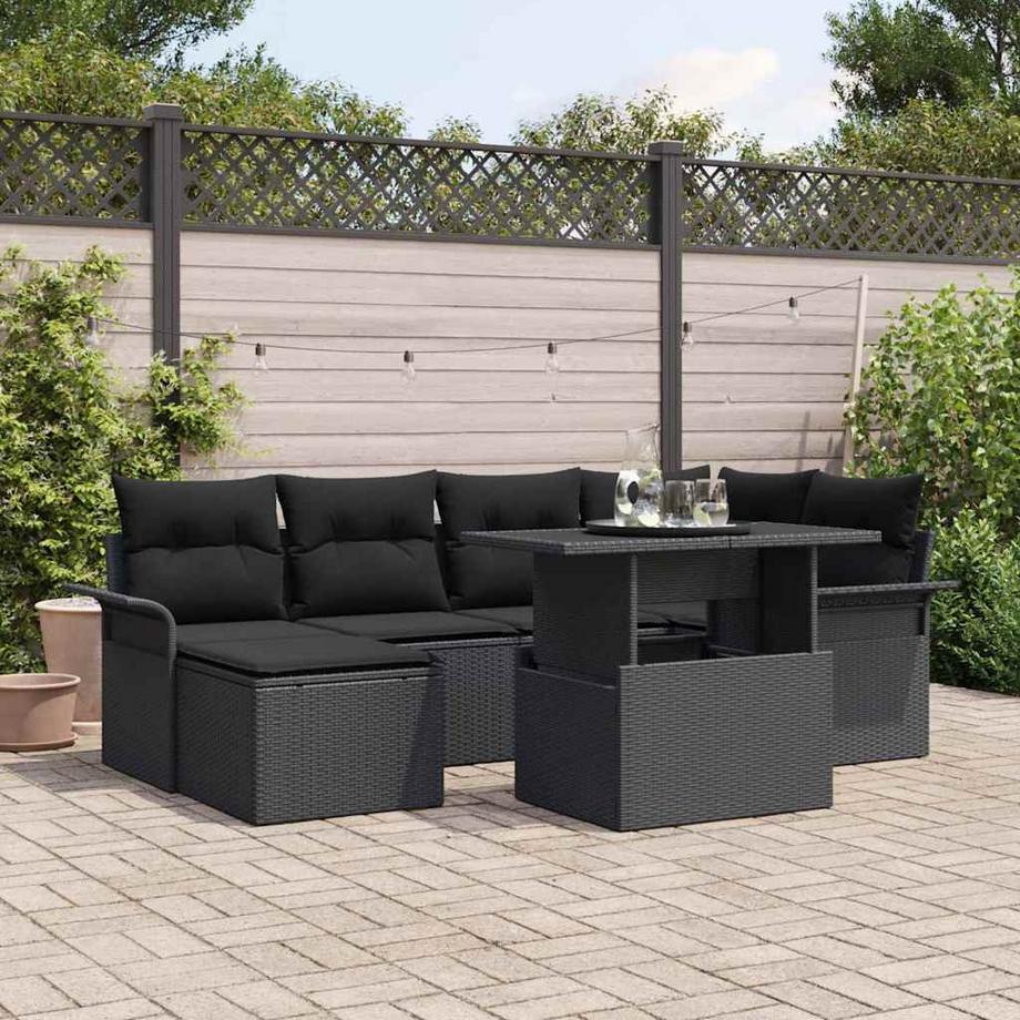 VidaXL Set di Mobili da Giardino Polyrattan  