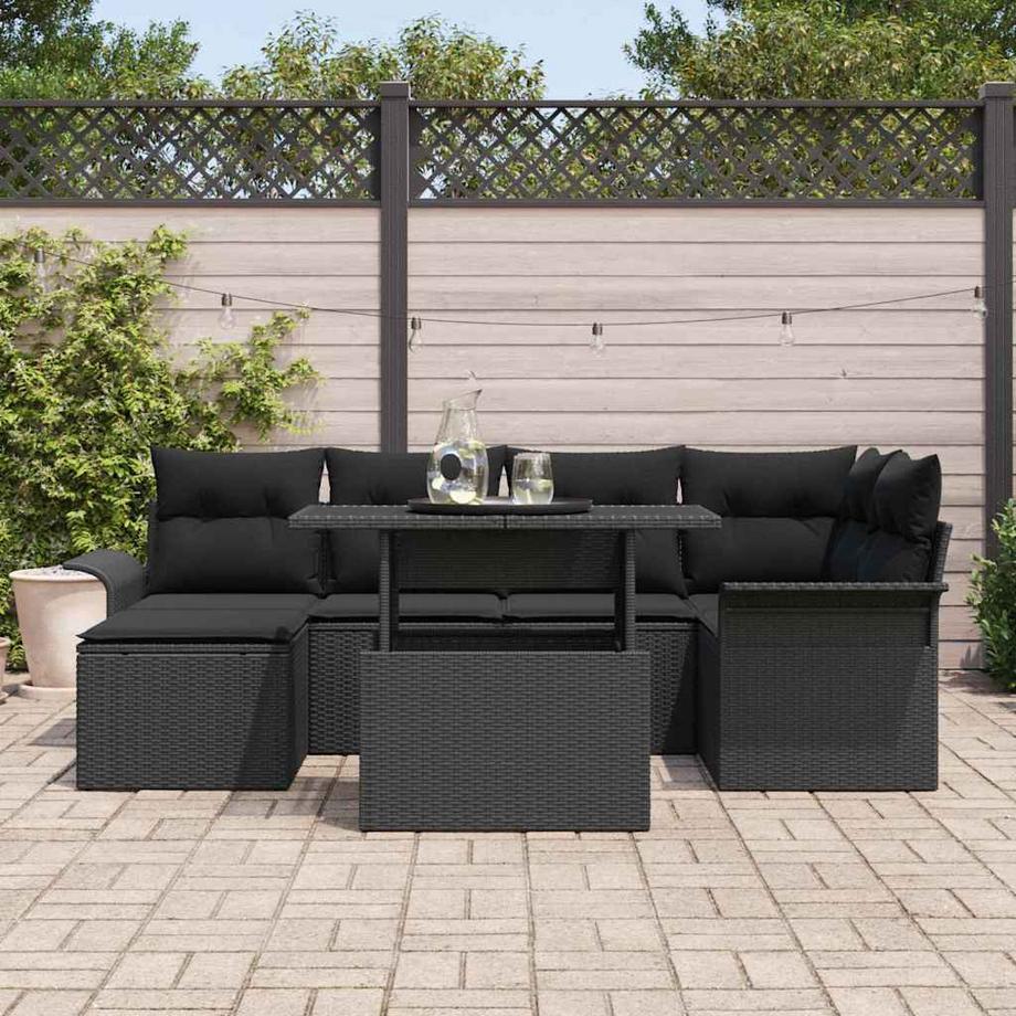 VidaXL Set di Mobili da Giardino Polyrattan  