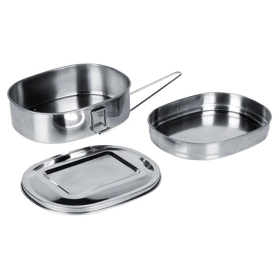 Redcliffs  Contenitore da campeggio in acciaio inox - due contenitori con coperchio 
