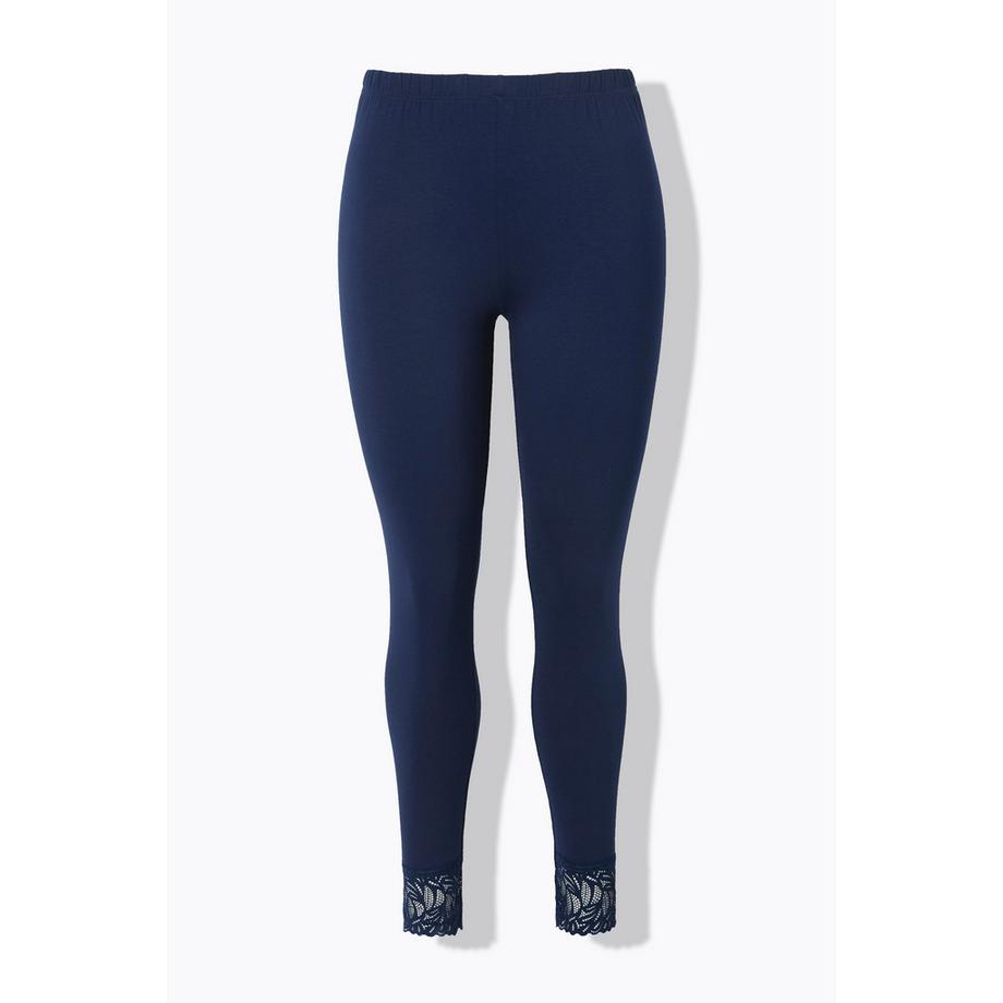 Ulla Popken Leggings Spitzensaum  