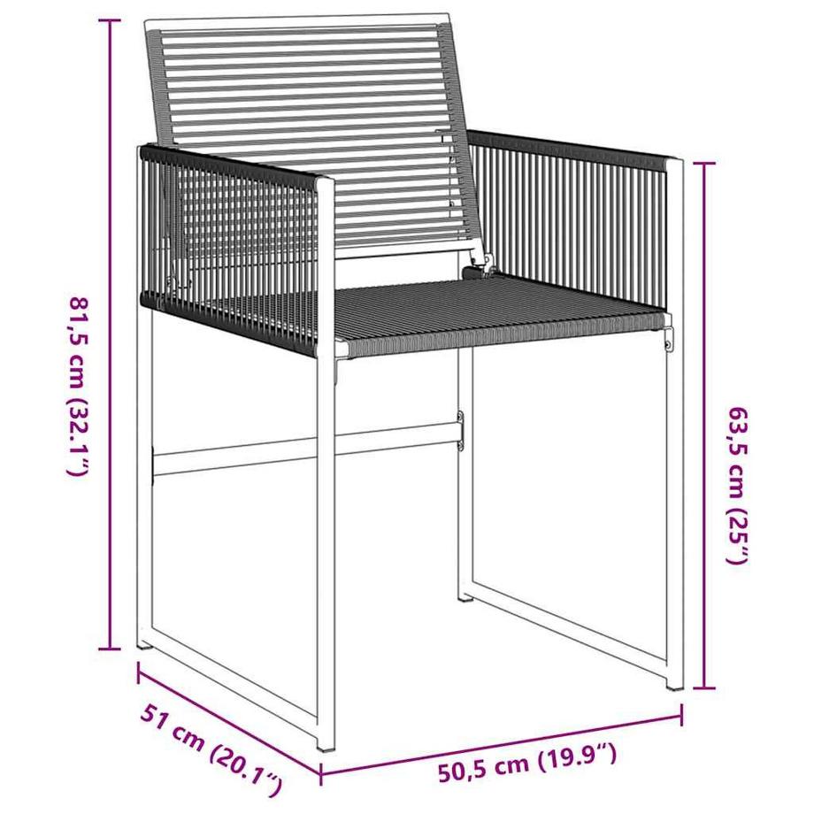 VidaXL Outdoortisch-set poly-rattan  
