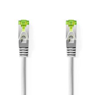 Nedis  Câble réseau Cat7 | S / FTP | RJ45 Mâle | RJ45 Mâle | 2,00 m | Snagless | Round | Lszh | Gris | Étiquette 
