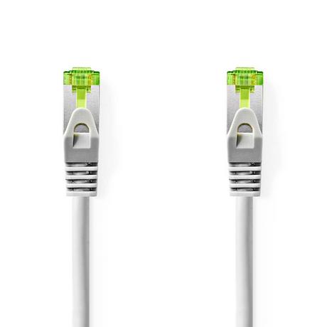 Nedis  Câble réseau Cat7 | S / FTP | RJ45 Mâle | RJ45 Mâle | 2,00 m | Snagless | Round | Lszh | Gris | Étiquette 