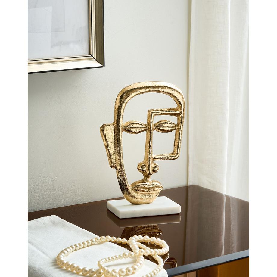 Beliani Dekofigur aus Aluminium Klassisch MOSKO  