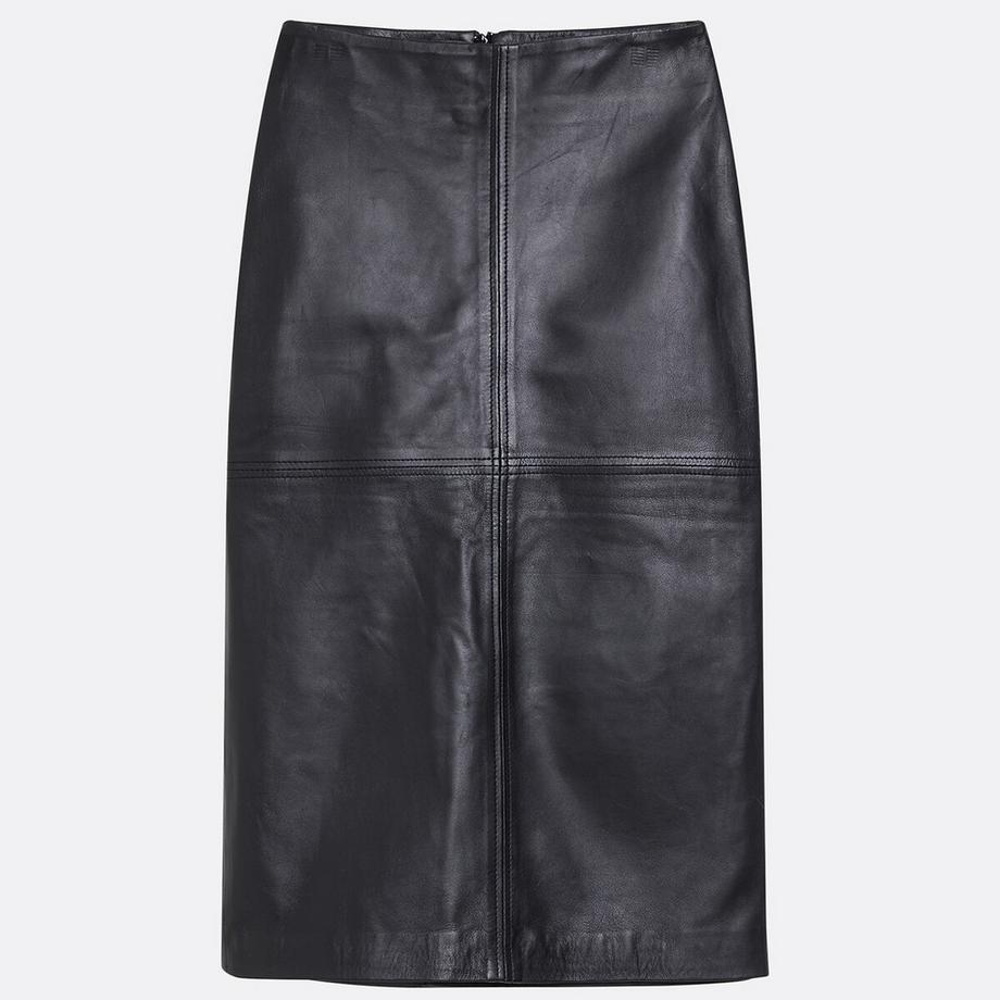 La Redoute Collections Jupe Crayon Cuir de Mouton  