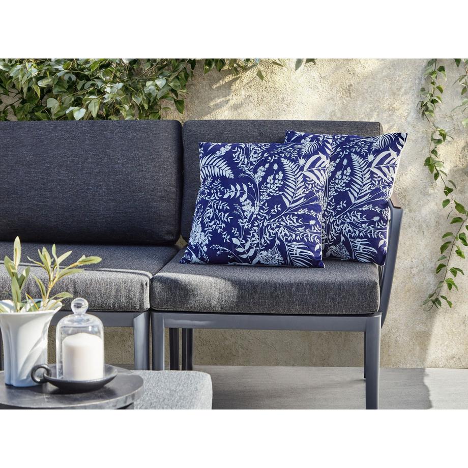 Beliani Lot de 2 coussins d'extérieur en Polyester Moderne GLIMMER  